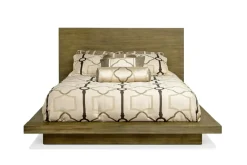 Melbourne Panel Bed, Dresser, Mirror & Nightstand In Brown Mel, Full