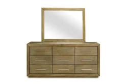 Melbourne Panel Bed, Dresser, Mirror & Nightstand In Brown Mel, Full