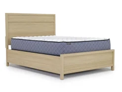 Merrifield Panel Bed, Dresser, Mirror & Nightstand In Pecan Sandy, Twin