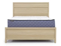 Merrifield Panel Bed, Dresser, Mirror & Nightstand In Pecan Sandy, Twin