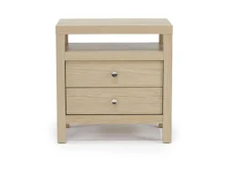 Merrifield Panel Bed, Dresser, Mirror & Nightstand In Pecan Sandy, Twin