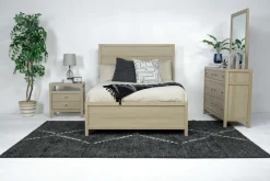 Merrifield Panel Bed In Pecan Sandy, Twin