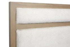 Merrifield Upholstered Bed, Dresser, Mirror & Nightstand In Raisin Black, Twin