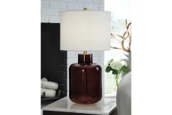 Mette Table Lamp In Brown/Gold Finish