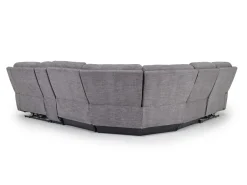 Mia 6 Piece 2 Power Sectional In Gray
