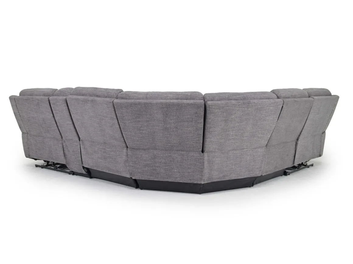 Mia 6 Piece 2 Power Sectional In Gray