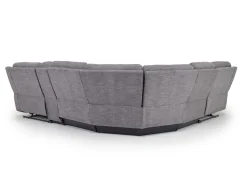 Mia 6 Piece Reclining Sectional In Gray