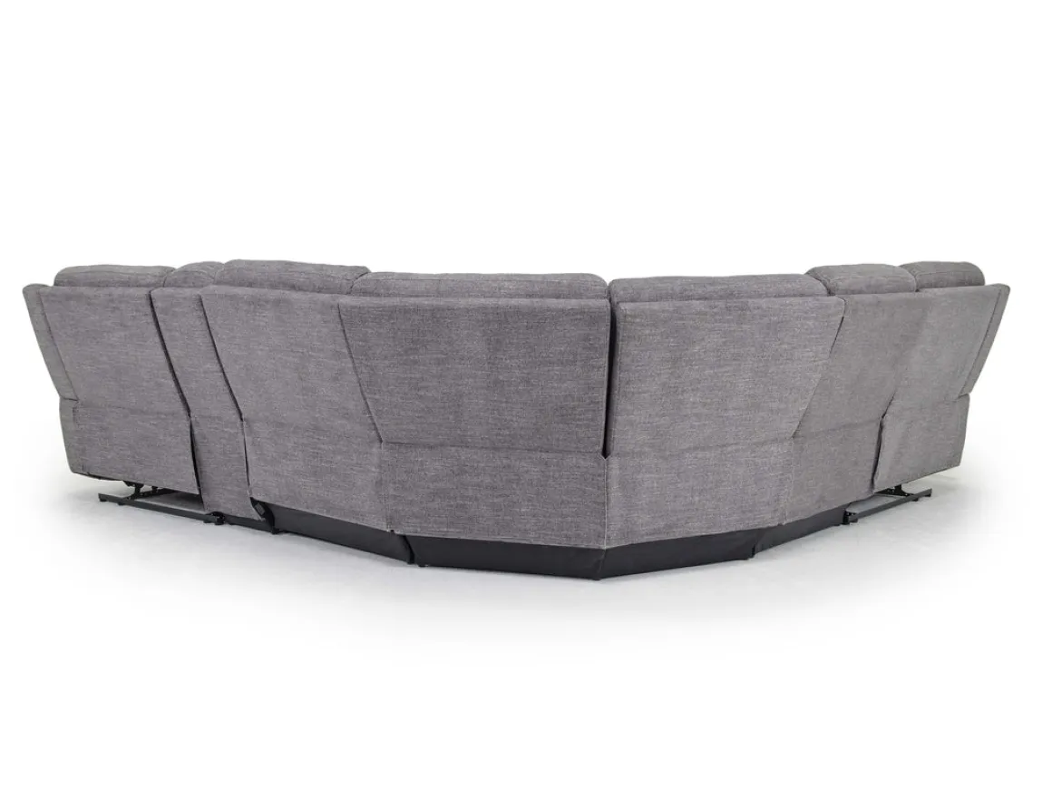 Mia 6 Piece Reclining Sectional In Gray