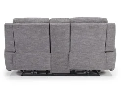 Mia 2 Power Console Loveseat In Gray