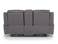 Mia 2 Power Console Loveseat In Gray