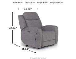 Mia 2 Power Recliner In Gray