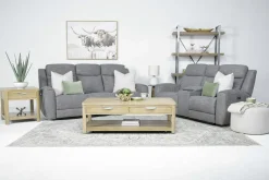 Mia 2 Power Sofa In Gray