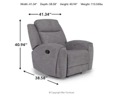 Mia Recliner In Gray