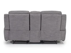 Mia Reclining Console Loveseat In Gray