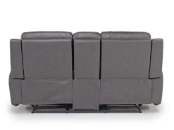 Mia Reclining Console Loveseat In Gray