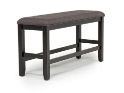 Miami Adjustable Dining Table, 4 Stools & Bench In Gray