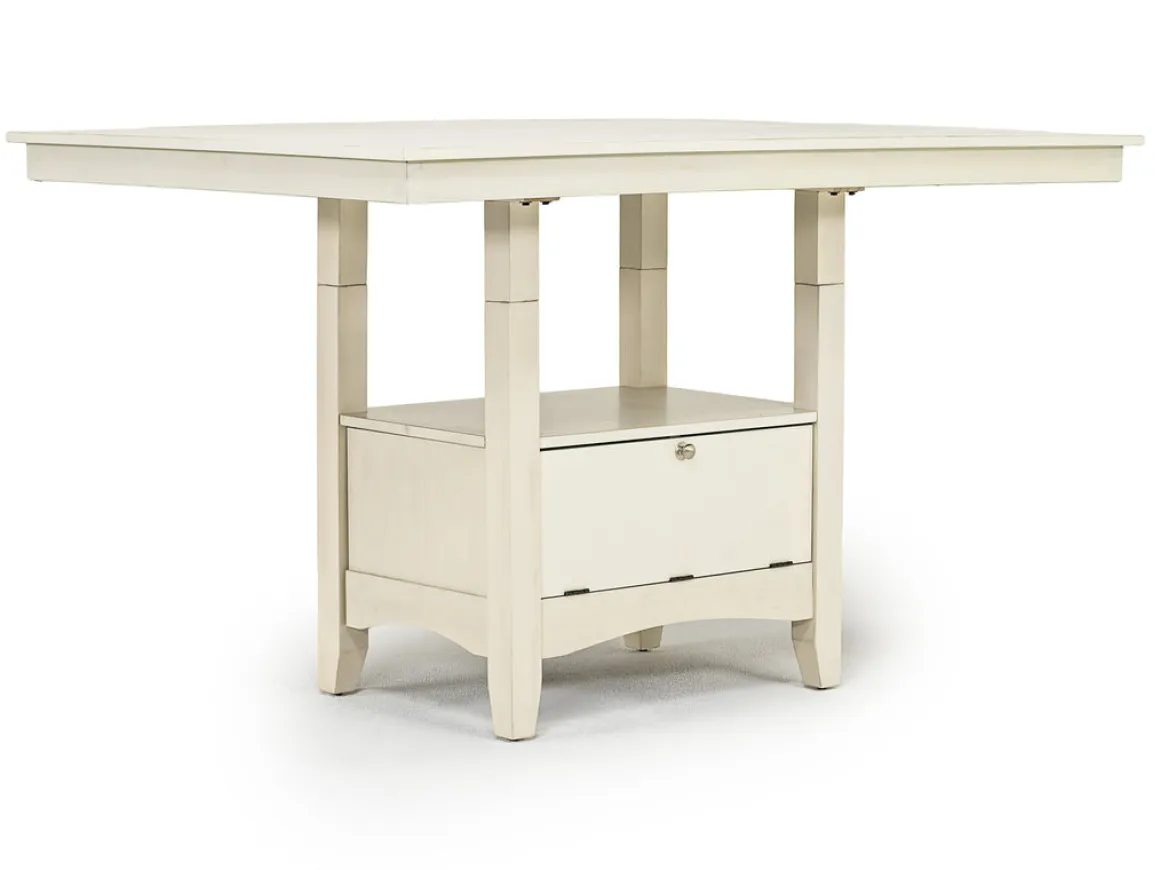 Miami Adjustable Dining Table, 4 Stools & Bench In Gray