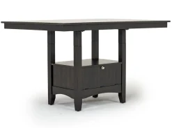 Miami Adjustable Dining Table, 4 Stools & Bench In Gray