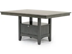 Miami Adjustable Dining Table & 4 Chairs In Gray