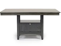 Miami Adjustable Dining Table & 4 Chairs In Gray