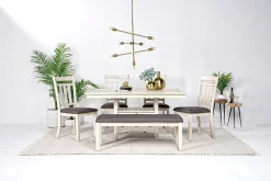 Miami Adjustable Dining Table, 4 Chairs & Bench In Gray