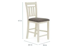 Miami Counter Height Stool In Gray