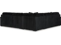 Midnight Madness 3 Piece Sectional In Onyx