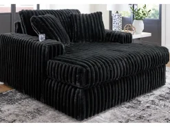 Midnight Madness Chaise In Onyx