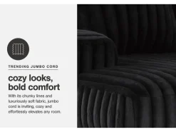 Midnight Madness Chaise In Onyx