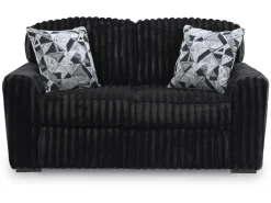 Midnight Madness Loveseat In Onyx