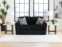 Midnight Madness Loveseat In Onyx