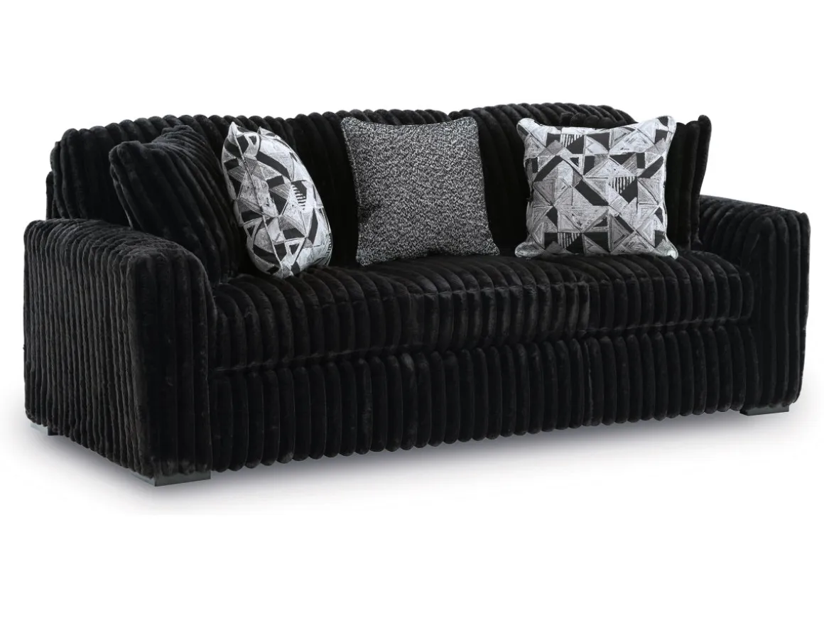 Midnight Madness Sofa In Onyx