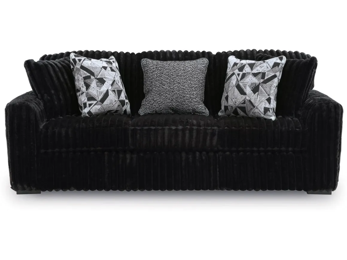 Midnight Madness Sofa In Onyx