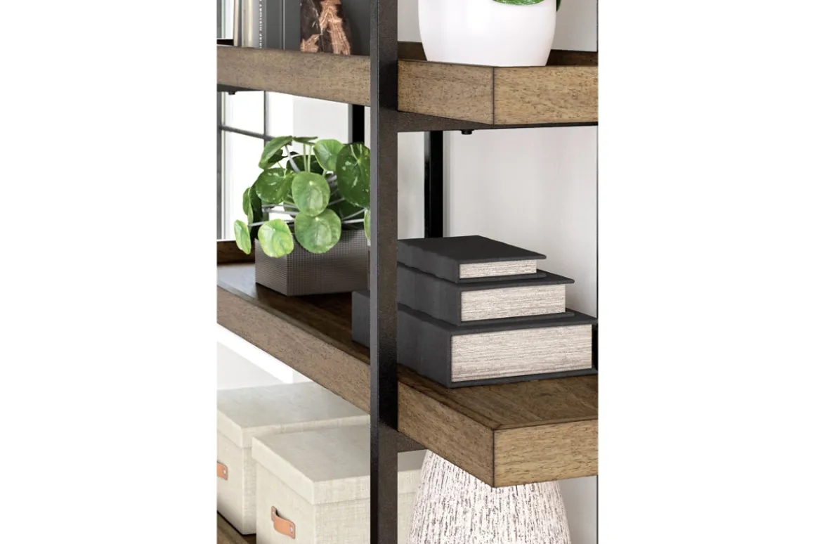 Montia Bookcase In Brown/Gray