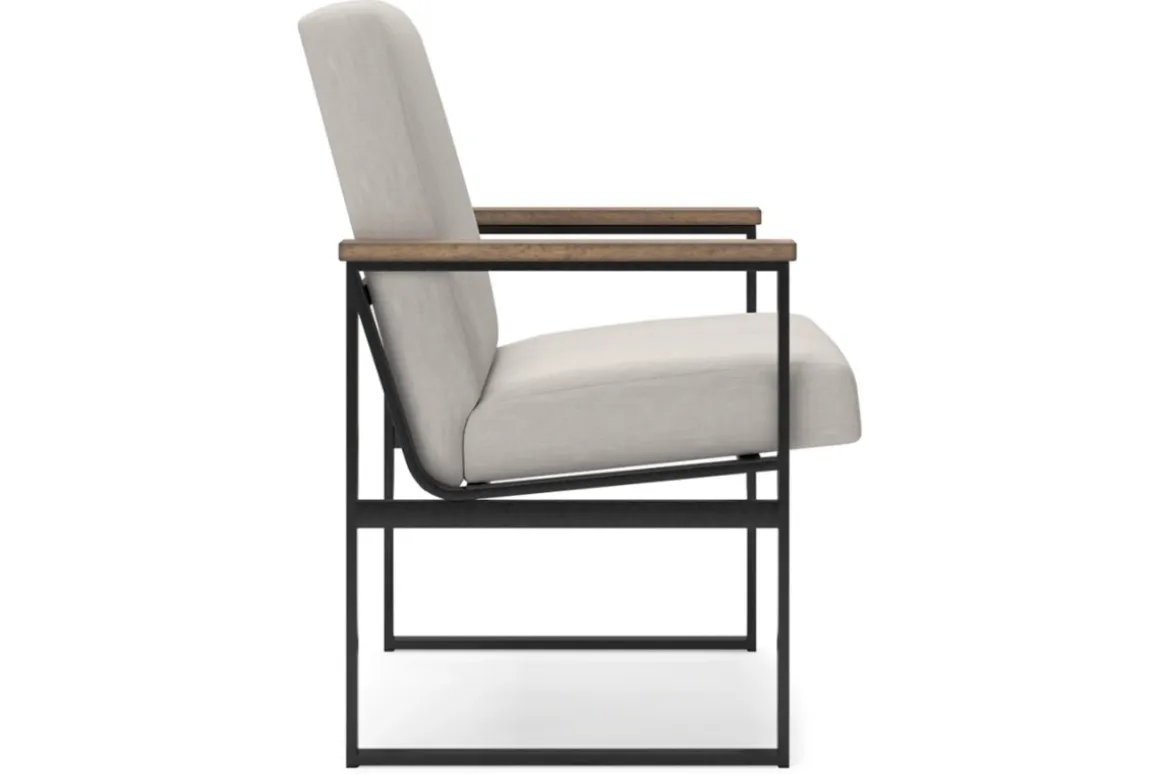 Montia Desk Chair In Light Brown/Gray