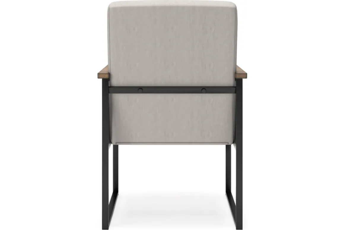 Montia Desk Chair In Light Brown/Gray