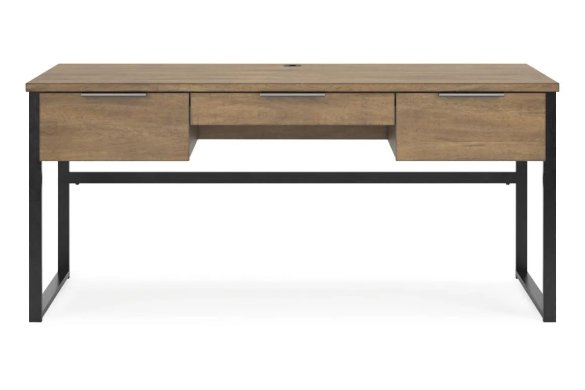 Montia Office Desk In Brown/Gray
