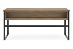 Montia Office Desk In Brown/Gray