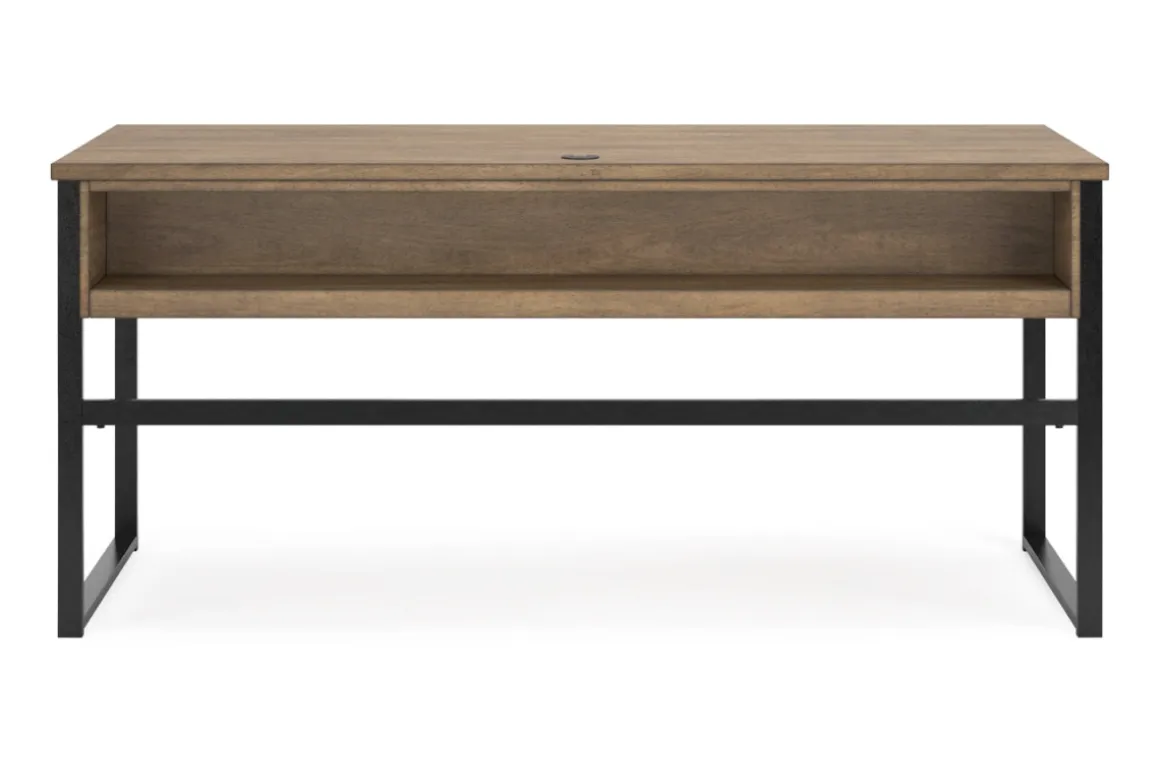 Montia Office Desk In Brown/Gray