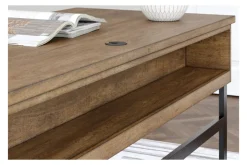 Montia Office Desk In Brown/Gray