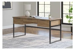 Montia Office Desk In Brown/Gray