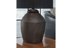 Naareman Table Lamp In Metallic Black
