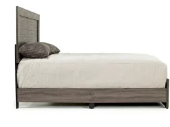 Naialyn Panel Bed In Gray, Full