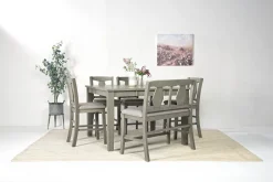 Napa Counter Height Extendable Dining Table, 4 Stools & Bench In Brown