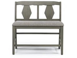 Napa Counter Height Extendable Dining Table, 4 Stools & Bench In Brown