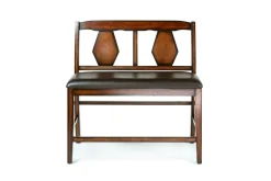 Napa Counter Height Extendable Dining Table, 4 Stools & Bench In Brown