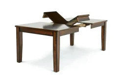 Napa Extendable Dining Table, 4 Chairs & Bench In Brown