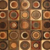 Napa Ridge Rug In Brown Circles, 5’ X 8’