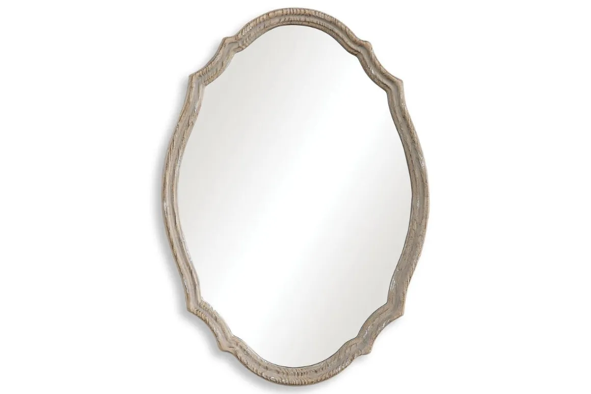 Natural Accent Mirror In Brown