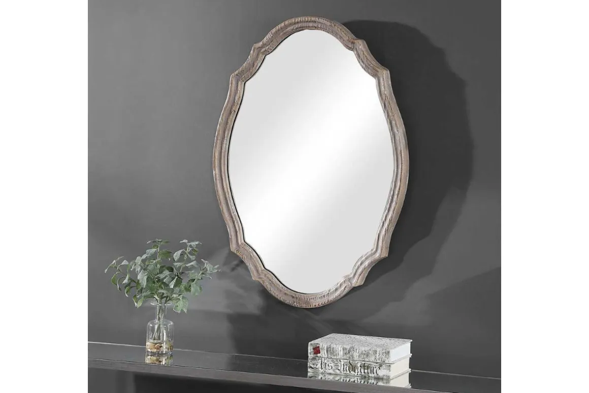 Natural Accent Mirror In Brown